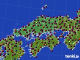 2019年11月23日の中国地方のアメダス(日照時間)