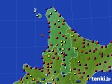 2019年11月23日の道北のアメダス(日照時間)