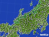 北陸地方のアメダス実況(風向・風速)(2019年11月23日)