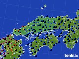 2019年11月24日の中国地方のアメダス(日照時間)