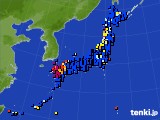 アメダス実況(日照時間)(2019年11月24日)