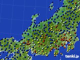 2019年11月25日の北陸地方のアメダス(日照時間)