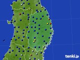 岩手県のアメダス実況(日照時間)(2019年11月25日)