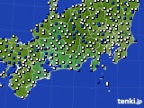 2019年11月25日の東海地方のアメダス(風向・風速)