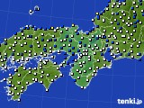 近畿地方のアメダス実況(風向・風速)(2019年11月25日)