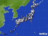 アメダス実況(風向・風速)(2019年11月25日)