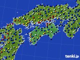 四国地方のアメダス実況(日照時間)(2019年11月28日)