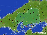 2019年11月29日の広島県のアメダス(日照時間)
