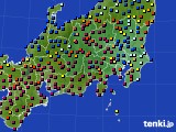 2019年12月01日の関東・甲信地方のアメダス(日照時間)