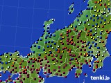 2019年12月01日の北陸地方のアメダス(日照時間)