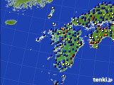 2019年12月02日の九州地方のアメダス(日照時間)