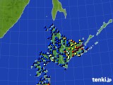 北海道地方のアメダス実況(日照時間)(2019年12月03日)