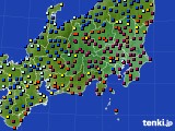 2019年12月03日の関東・甲信地方のアメダス(日照時間)