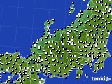 2019年12月03日の北陸地方のアメダス(風向・風速)