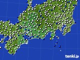 東海地方のアメダス実況(風向・風速)(2019年12月03日)