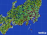 2019年12月04日の関東・甲信地方のアメダス(日照時間)