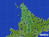 道北のアメダス実況(風向・風速)(2019年12月04日)