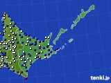 2019年12月04日の道東のアメダス(風向・風速)