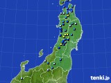 東北地方のアメダス実況(積雪深)(2019年12月05日)
