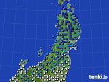 2019年12月05日の東北地方のアメダス(気温)