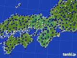 近畿地方のアメダス実況(日照時間)(2019年12月06日)