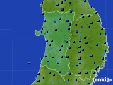 2019年12月06日の秋田県のアメダス(気温)