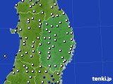 岩手県のアメダス実況(風向・風速)(2019年12月06日)