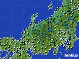 2019年12月07日の北陸地方のアメダス(気温)
