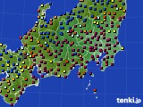 関東・甲信地方のアメダス実況(日照時間)(2019年12月08日)