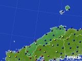 2019年12月08日の島根県のアメダス(日照時間)