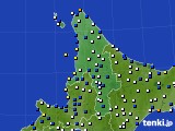 道北のアメダス実況(風向・風速)(2019年12月08日)