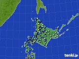 北海道地方のアメダス実況(積雪深)(2019年12月09日)