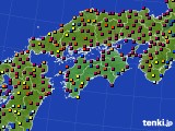 四国地方のアメダス実況(日照時間)(2019年12月09日)