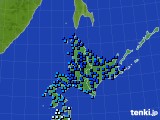 2019年12月09日の北海道地方のアメダス(気温)