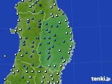 岩手県のアメダス実況(気温)(2019年12月09日)