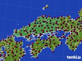中国地方のアメダス実況(日照時間)(2019年12月10日)