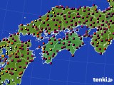 2019年12月10日の四国地方のアメダス(日照時間)