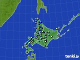 北海道地方のアメダス実況(積雪深)(2019年12月11日)