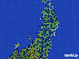 東北地方のアメダス実況(日照時間)(2019年12月11日)