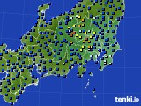 2019年12月11日の関東・甲信地方のアメダス(日照時間)