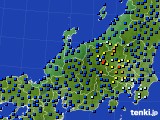 2019年12月11日の北陸地方のアメダス(日照時間)