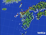 2019年12月11日の九州地方のアメダス(日照時間)