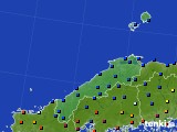 2019年12月12日の島根県のアメダス(日照時間)