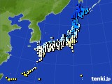 アメダス実況(気温)(2019年12月12日)