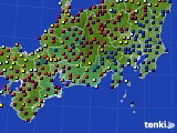 東海地方のアメダス実況(日照時間)(2019年12月13日)