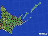 2019年12月13日の道東のアメダス(日照時間)