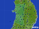 秋田県のアメダス実況(日照時間)(2019年12月13日)