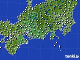 東海地方のアメダス実況(気温)(2019年12月13日)