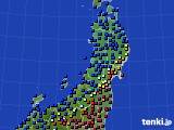 東北地方のアメダス実況(日照時間)(2019年12月14日)