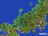 2019年12月14日の北陸地方のアメダス(日照時間)